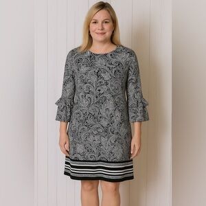 Michael Kors Black Ruffled Flutter Sleeve Blouse